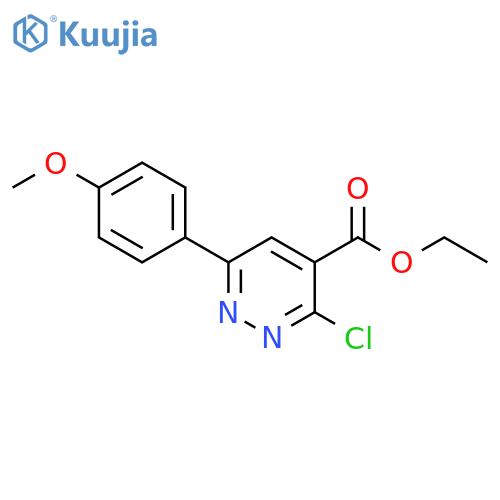 ethyl 3-chloro-6-(4-methoxyphenyl)pyridazine-4-carboxylate structure