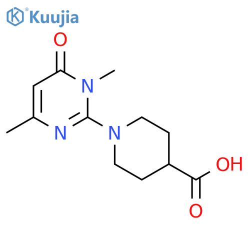 1-(1,4-Dimethyl-6-oxo-1,6-dihydro-pyrimidin-2-yl)-piperidine-4-carboxylic acid structure