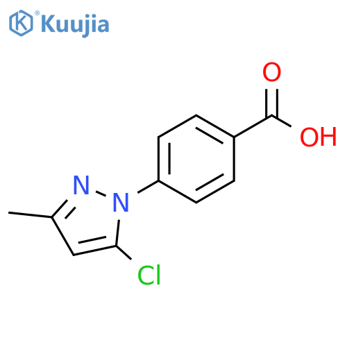 4-(5-Chloro-3-methyl-pyrazol-1-yl)-benzoic acid structure