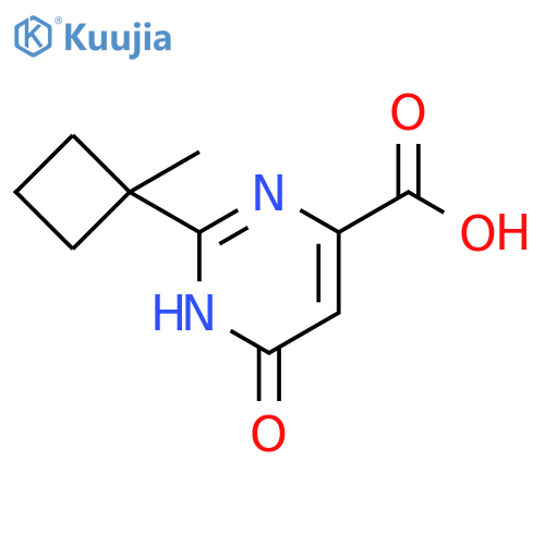 4-Pyrimidinecarboxylic acid, 1,6-dihydro-2-(1-methylcyclobutyl)-6-oxo- structure