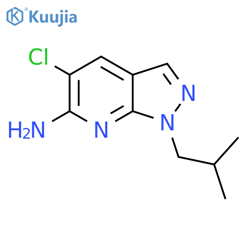 5-Chloro-1-isobutyl-1H-pyrazolo[3,4-b]pyridin-6-amine structure