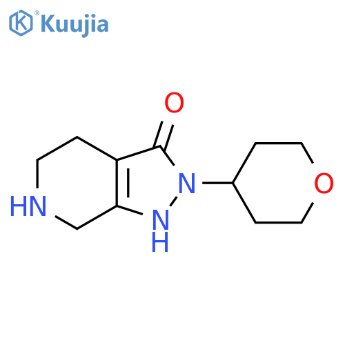 2-(Tetrahydro-2H-pyran-4-yl)-4,5,6,7-tetrahydro-2H-pyrazolo[3,4-c]pyridin-3-ol structure
