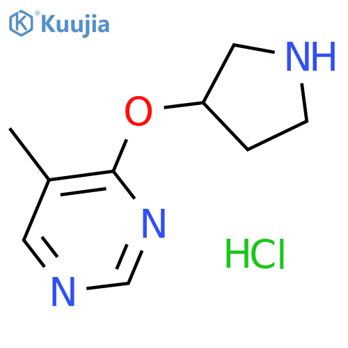 5-Methyl-4-(pyrrolidin-3-yloxy)pyrimidine hydrochloride structure