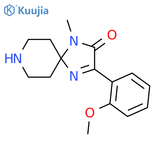 3-(2-Methoxyphenyl)-1-methyl-1,4,8-triazaspiro[4.5]dec-3-en-2-one structure