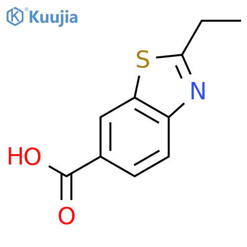 2-ethyl-1,3-benzothiazole-6-carboxylic acid structure