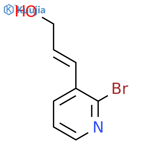 3-(2-bromopyridin-3-yl)prop-2-en-1-ol structure