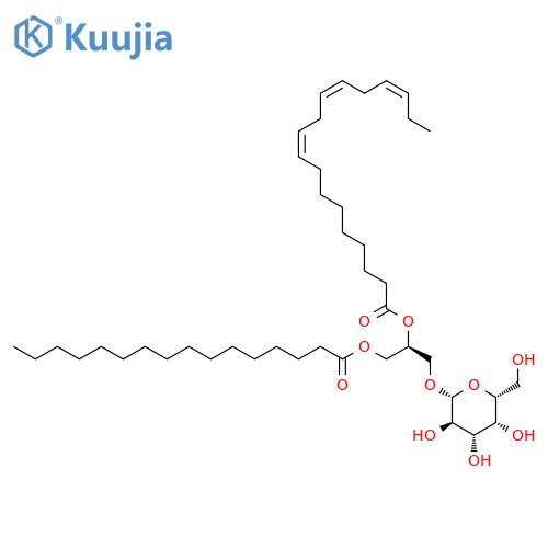 β-D-Galactopyranoside, (2S)-3-[(1-oxohexadecyl)oxy]-2-[[(9Z,12Z,15Z)-1-oxo-9,12,15-octadecatrien-1-yl]oxy]propyl structure