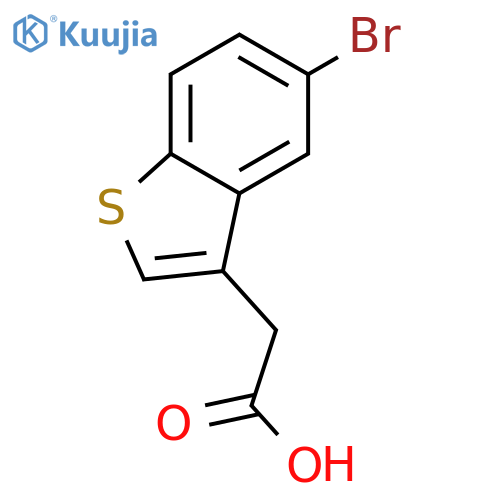 2-(5-Bromo-1-benzothiophen-3-yl)acetic Acid structure