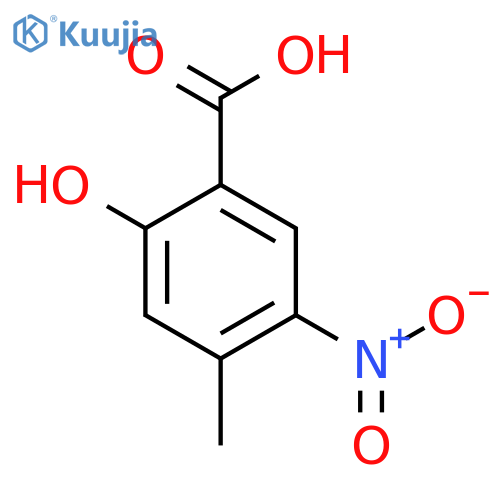 2-Hydroxy-4-methyl-5-nitro-benzoic Acid structure