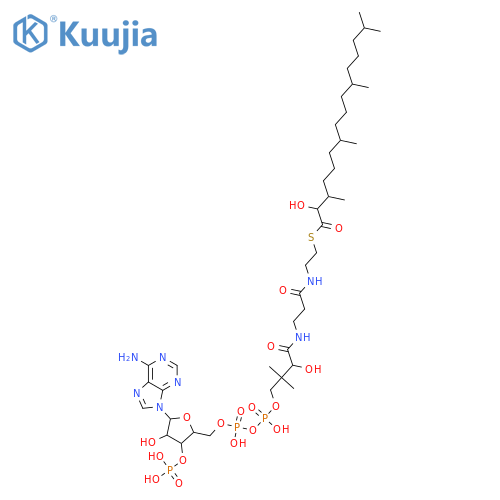 Coenzyme A, S-(2-hydroxy-3,7,11,15-tetramethylhexadecanoate) structure