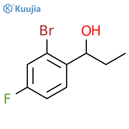 Benzenemethanol, 2-bromo-α-ethyl-4-fluoro- structure