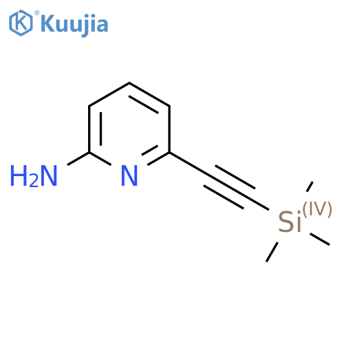 6-((Trimethylsilyl)ethynyl)pyridin-2-amine structure