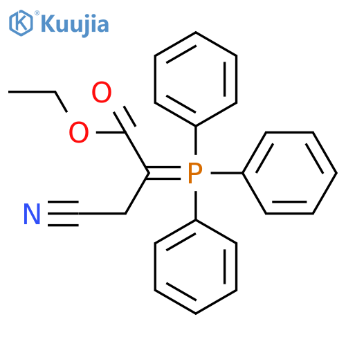 Ethyl 3-cyano-2-(triphenylphosphoranylidene)propanoate structure