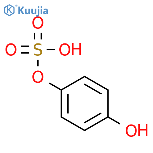 1,4-Benzenediol,1-(hydrogen sulfate) structure