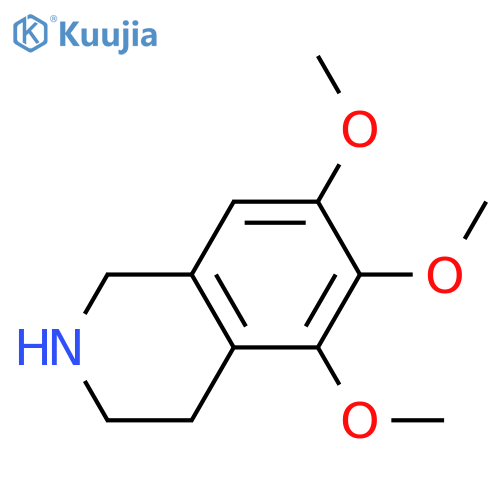 Isoquinoline,1,2,3,4-tetrahydro-5,6,7-trimethoxy- structure