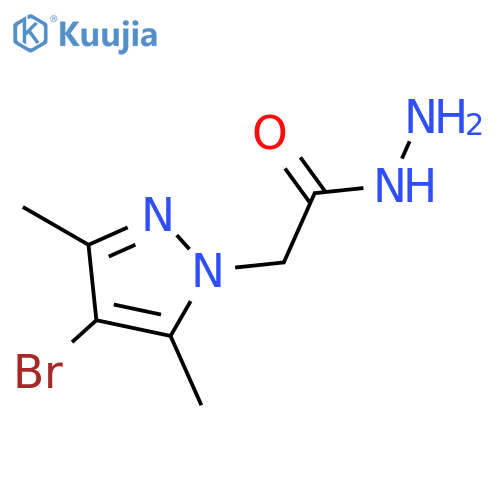 2-(4-Bromo-3,5-dimethyl-1H-pyrazol-1-yl)acetohydrazide structure
