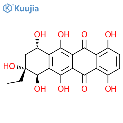 5,12-Naphthacenedione,8-ethyl-7,8,9,10-tetrahydro-1,4,6,7,8,10,11-heptahydroxy-,(7R,8R,10S)- structure