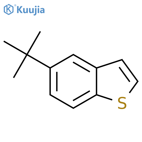 Benzo[b]thiophene, 5-(1,1-dimethylethyl)- structure