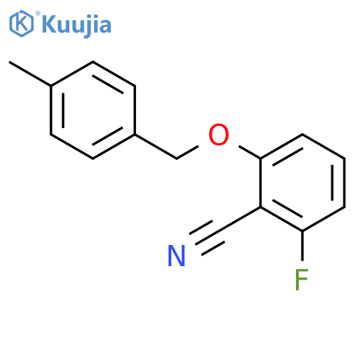 2-Fluoro-6-(4-methylbenzyloxy)benzonitrile structure