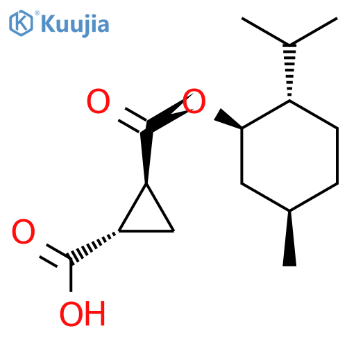 (1S,2S)-Cyclopropane-1,2-dicarboxylic Acid Monomenthyl Ester structure