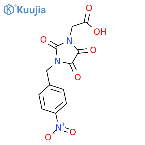2-3-(4-Nitrobenzyl)-2,4,5-trioxo-1-imidazolidinylacetic acid structure
