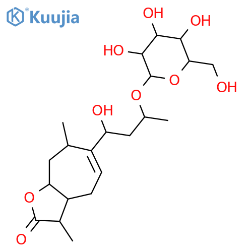 2,4-Dihydroxy-1(5),11(13)-xanthadien-12,8-olide; (2ξ,4ξ,8β,10β)-form, 11α,13-Dihydro, 4-O-β-D-glucopyranoside structure
