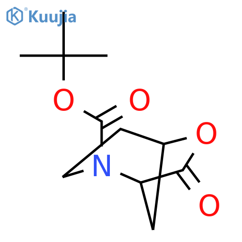 tert-Butyl (1S,5R)-6-oxo-7-oxa-4-azabicyclo3.2.1octane-4-carboxylate structure
