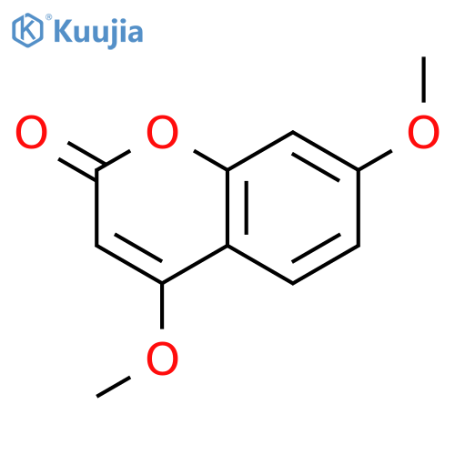 2H-1-Benzopyran-2-one, 4,7-dimethoxy- structure
