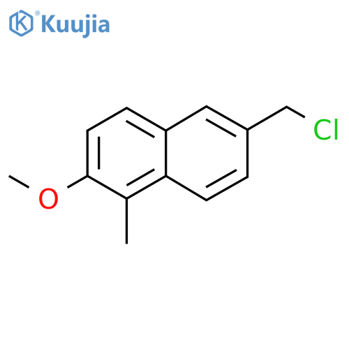 6-(Chloromethyl)-2-methoxy-1-methylnaphthalene structure