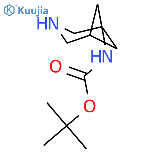 tert-butyl N-{3-azabicyclo[3.1.1]heptan-1-yl}carbamate structure
