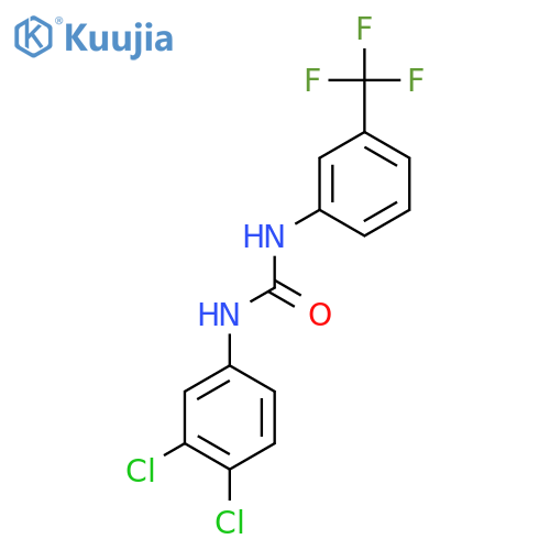 Urea,N-(3,4-dichlorophenyl)-N'-[3-(trifluoromethyl)phenyl]- structure