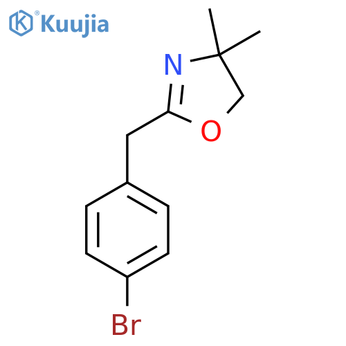 2-(4-Bromophenyl)methyl-4,5-dihydro-4,4-dimethyloxazole structure