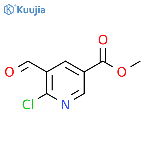 Methyl 6-chloro-5-formylnicotinate structure