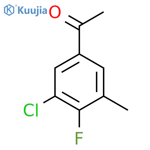 3'-Chloro-4'-fluoro-5'-methylacetophenone structure