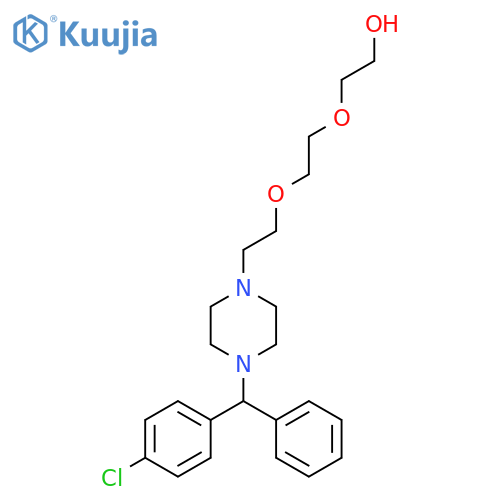 2-(2-(2-(4-((4-Chlorophenyl)(phenyl)methyl)piperazin-1-yl)ethoxy)ethoxy)ethanol structure