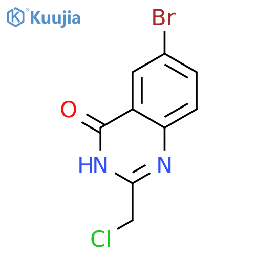 6-Bromo-2-chloromethyl-quinazolin-4-ol- structure