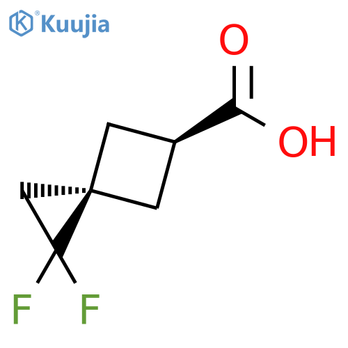 cis-2,2-difluorospiro[2.3]hexane-5-carboxylic acid structure