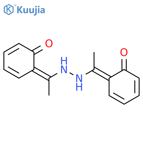 6,6'-(hydrazine-1,2-diyldieth-1-yl-1-ylidene)biscyclohexa-2,4-dien-1-one structure