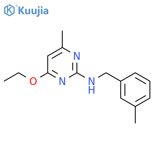 4-ethoxy-6-methyl-N-(3-methylphenyl)methylpyrimidin-2-amine structure