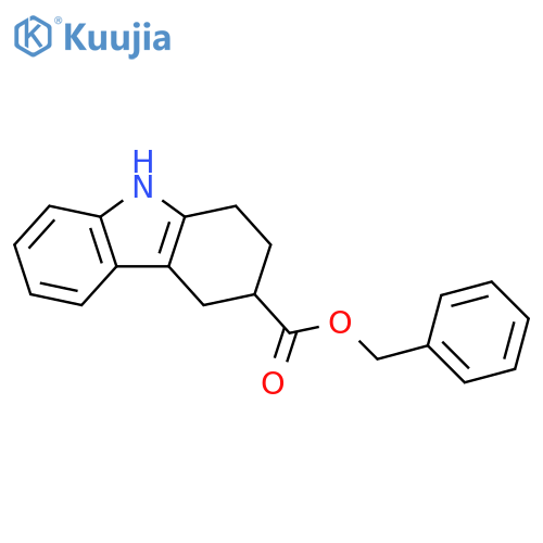 1H-Carbazole-3-carboxylic acid, 2,3,4,9-tetrahydro-, phenylmethyl ester structure