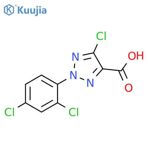 5-Chloro-2-(2,4-dichloro-phenyl)-2H-[1,2,3]triazole-4-carboxylic acid structure