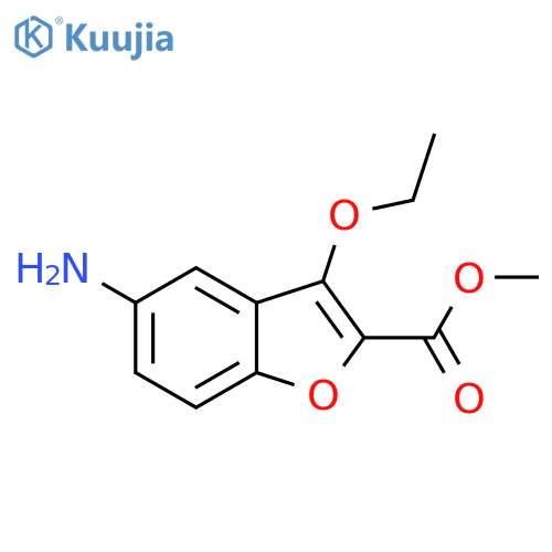 5-Amino-3-ethoxy-benzofuran-2-carboxylic acid methyl ester structure