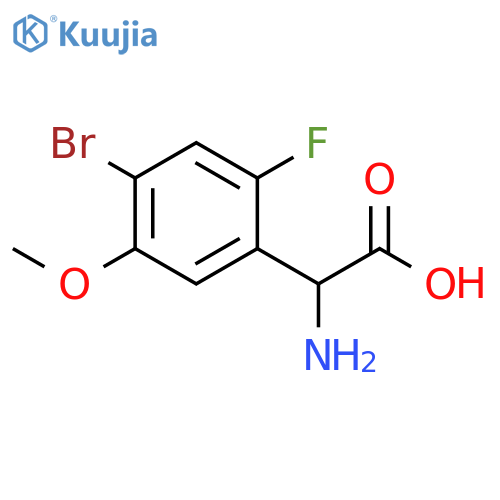 Benzeneacetic acid, α-amino-4-bromo-2-fluoro-5-methoxy- structure
