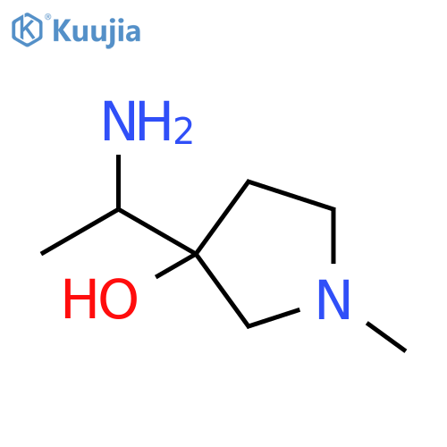 3-(1-aminoethyl)-1-methylpyrrolidin-3-ol structure