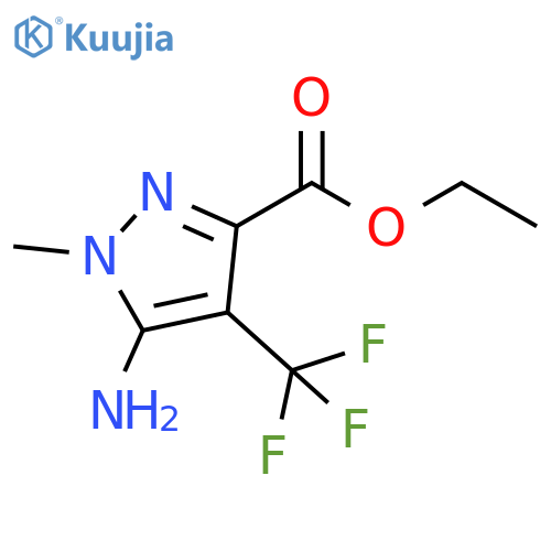 1H-Pyrazole-3-carboxylic acid, 5-amino-1-methyl-4-(trifluoromethyl)-, ethyl ester structure