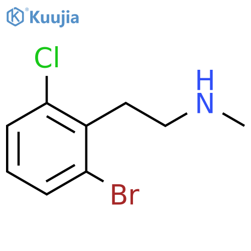 2-(2-bromo-6-chlorophenyl)ethyl(methyl)amine structure