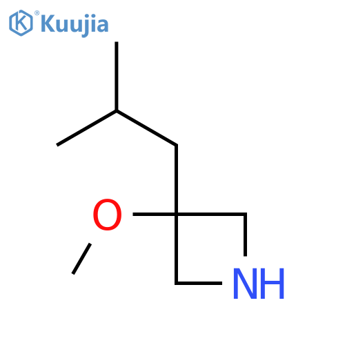 3-methoxy-3-(2-methylpropyl)azetidine structure
