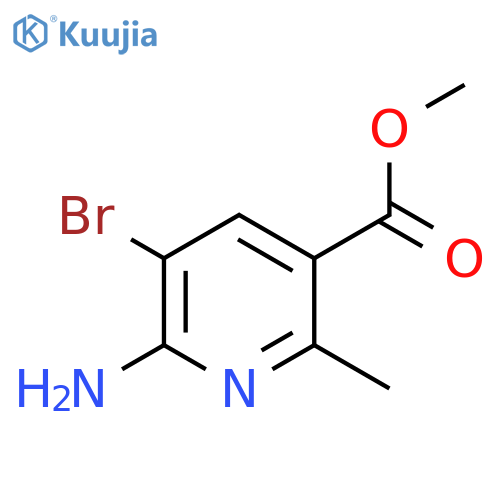 Methyl 6-amino-5-bromo-2-methylnicotinate structure