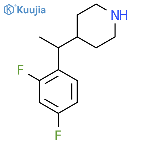 4-1-(2,4-difluorophenyl)ethylpiperidine structure