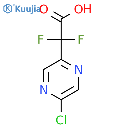 2-(5-chloropyrazin-2-yl)-2,2-difluoroacetic acid structure